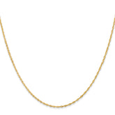 18K 20 inch 1.1mm Singapore with Spring Ring Clasp Chain